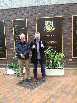 Prof. Alan Donnelly, directeur du département Sports Science and Physical Education et Jacques Prioux Prof. Alan Donnelly, directeur du département Sports Science and Physical Education et Jacques Prioux